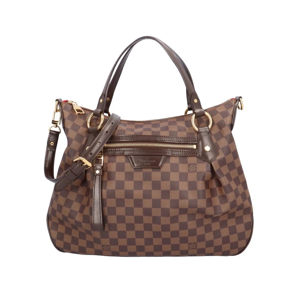 LOUIS VUITTON SHOULDER BAG DAMIER CANVAS 2WAY SHOULDER BAG: LOUIS VUITTON Shoulder Bag Damier canvas 2way Shoulder Bag Brand: LOUIS VUITTON Type: Shoulder Bag Material: Exterior Material Damier canvas Color: Brown / Nube Size: W15.7 x H12.6 x D3.7inch