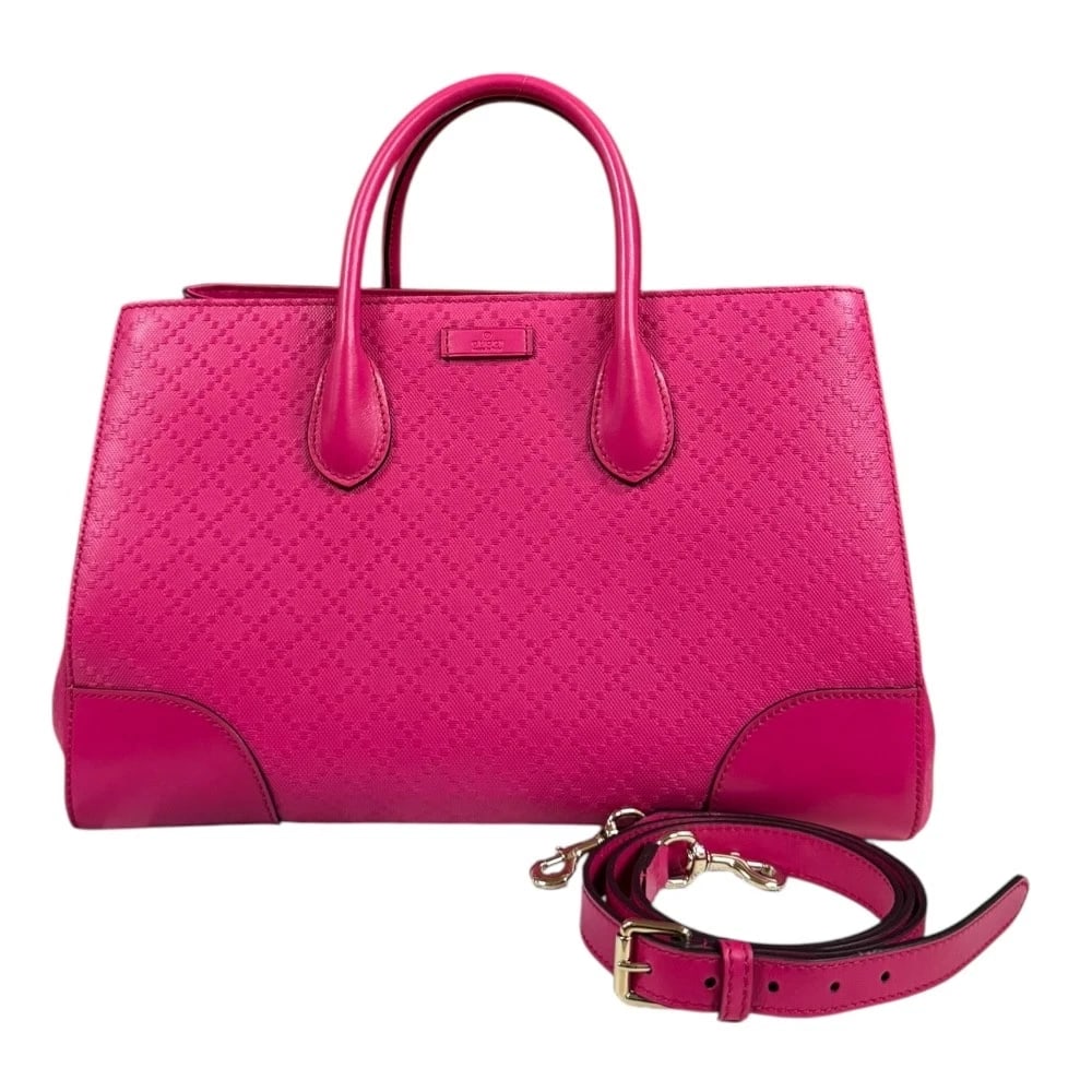 GUCCI SHOULDER BAG LEATHER 2WAY DIAMANTE SHOULDER BAG: GUCCI Shoulder Bag leather 2way Diamante Shoulder Bag Brand: GUCCI Type: Shoulder Bag Material: Exterior Material leather Color: pink Size: W13.8 x H9.1 x D7.5inch Handle:12.2inch
