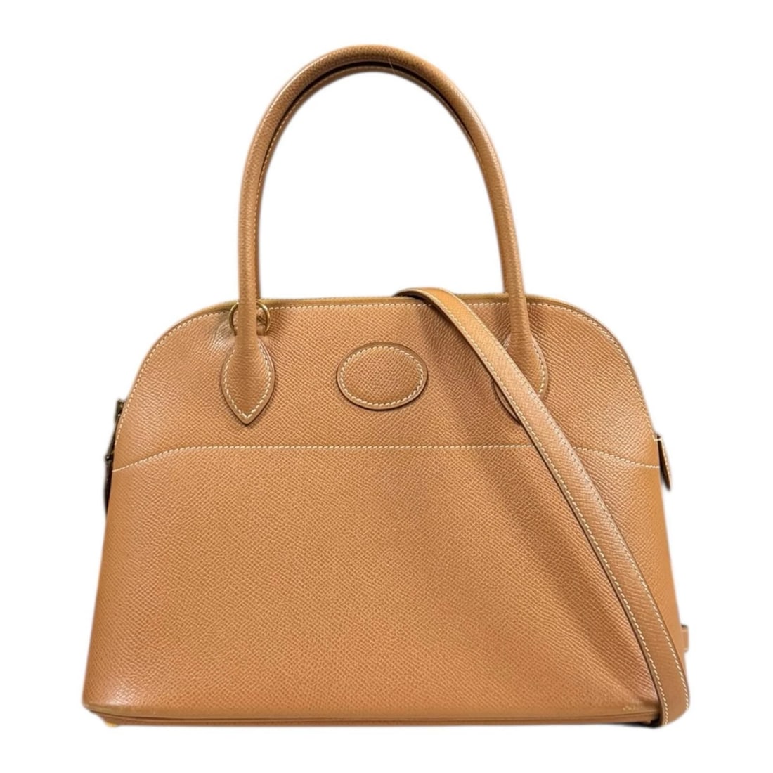 HERMES SHOULDER BAG COURCHEVEL BORED 27 SHOULDER BAG (1 of 8)