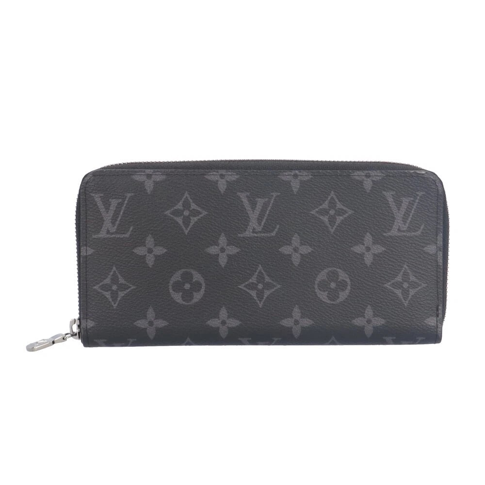 LOUIS VUITTON PURSE MONOGRAM ECLIPSE ZIPPY WALLET HORIZONTAL PURSE (1 of 6)