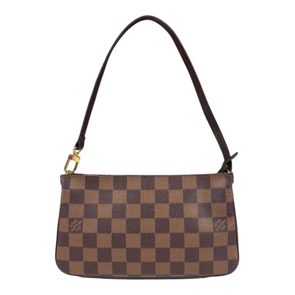 LOUIS VUITTON POUCH DAMIER CANVAS DAMIER NAVONA POUCH: LOUIS VUITTON Pouch Damier canvas Damier Navona Pouch Brand: LOUIS VUITTON Type: Pouch Material: Exterior Material Damier canvas Color: Brown Size: W8.5 x H4.7x D1.6inch Accessories: None