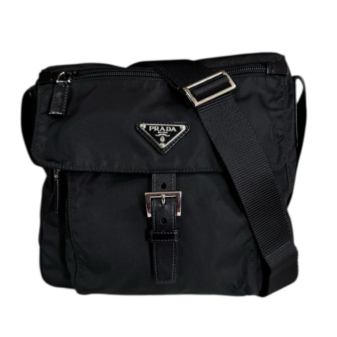 PRADA SHOULDER BAG CROSS BODY NYLON SHOULDER BAG: PRADA Shoulder Bag Cross Body Nylon Shoulder Bag Brand: PRADA Type: Shoulder Bag Material: Exterior Material Nylon Color: black / NERO Size: W9.1 x H8.3 x D3.5inch Shoulder:29.9inch 