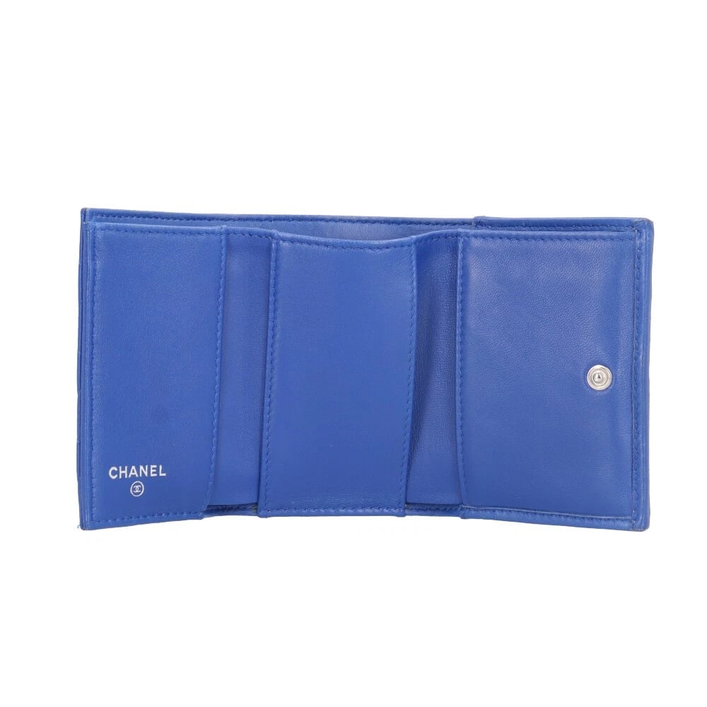 CHANEL TRI-FOLD WALLET LAMBSKIN TRI-FOLD WALLET - 5