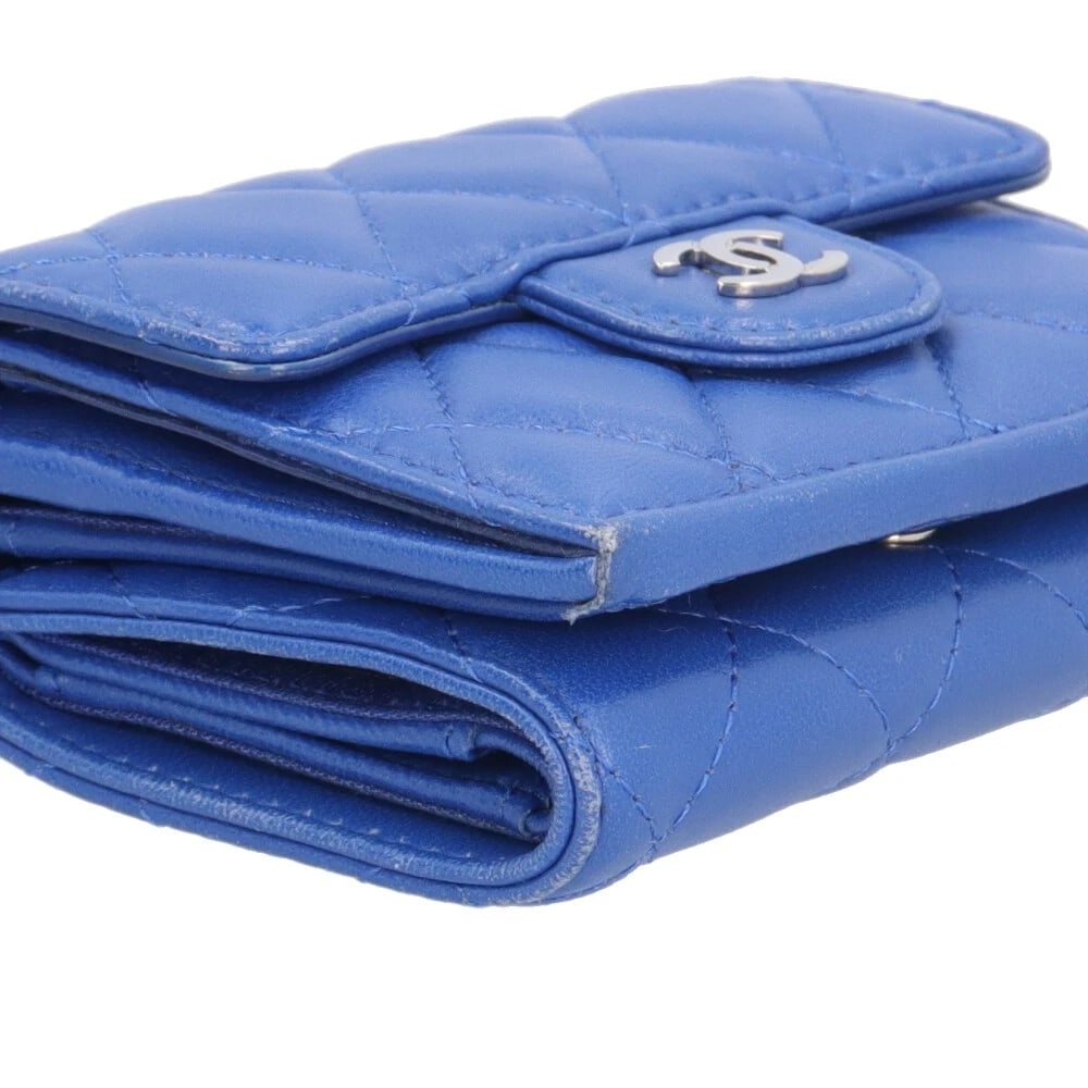 CHANEL TRI-FOLD WALLET LAMBSKIN TRI-FOLD WALLET - 6