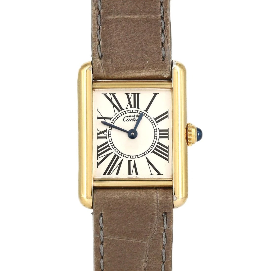 CARTIER MUST TANK SM GOLD PLATED WATCH (1 of 3)