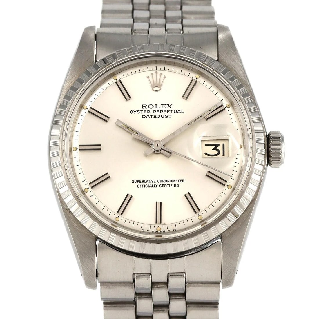 ROLEX DATEJUST SSXWG WATCH: Rolex Datejust SSxWG Watch Brand: ROLEX Type: Wrist watch Material: Case: Stainless steel x white gold Bracelet: Stainless steel Color: Dial Color: Silver Size: Case diameter: Approx. 36 mm