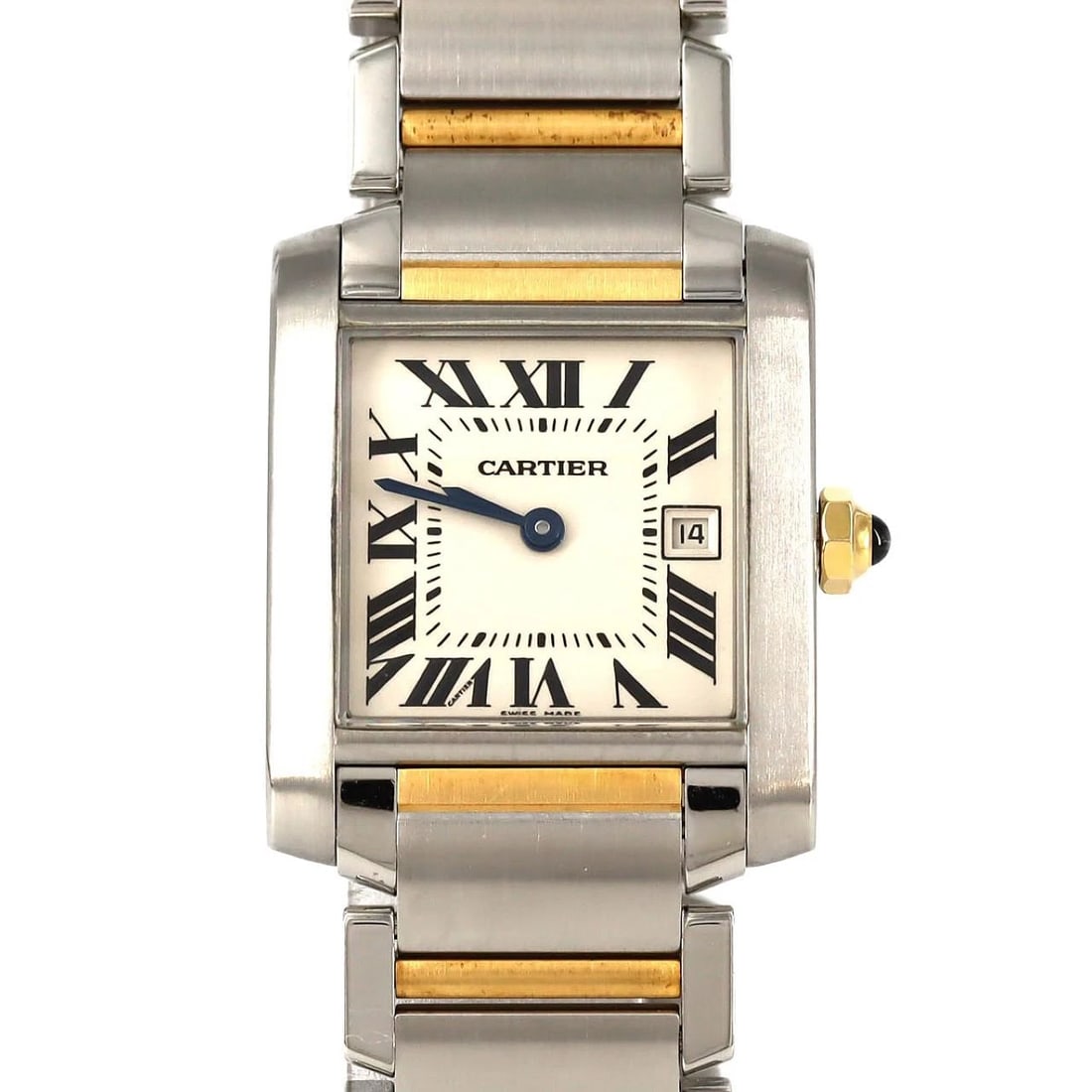 CARTIER TANK FRANCAISE GOLD & STEEL SSXYG WATCH (1 of 5)