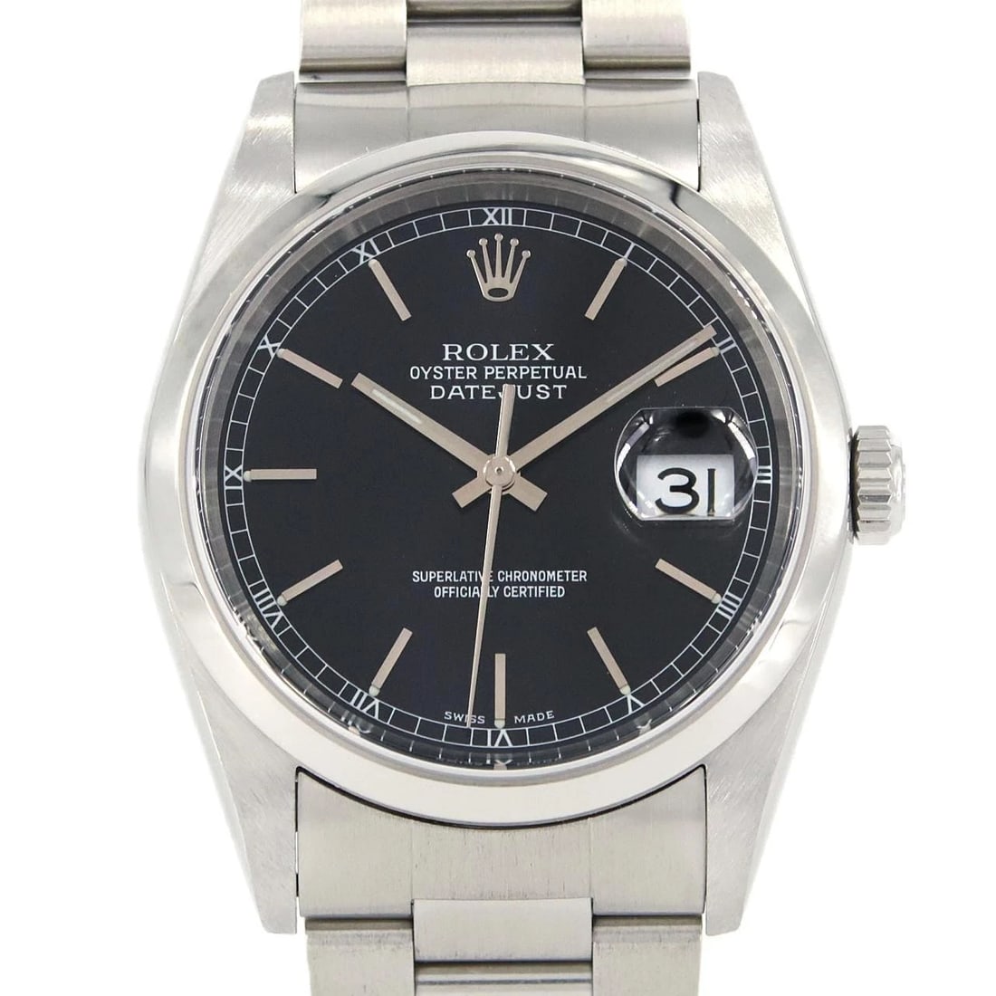 ROLEX DATEJUST STAINLESS STEEL WATCH (1 of 5)