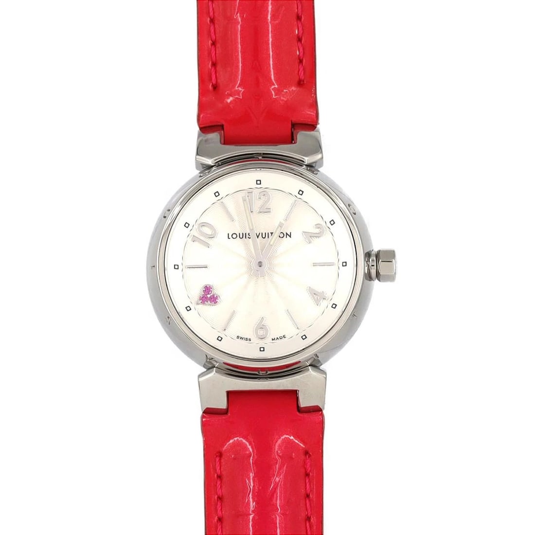 LOUIS VUITTON TAMBOUR STAINLESS STEEL WATCH (1 of 3)