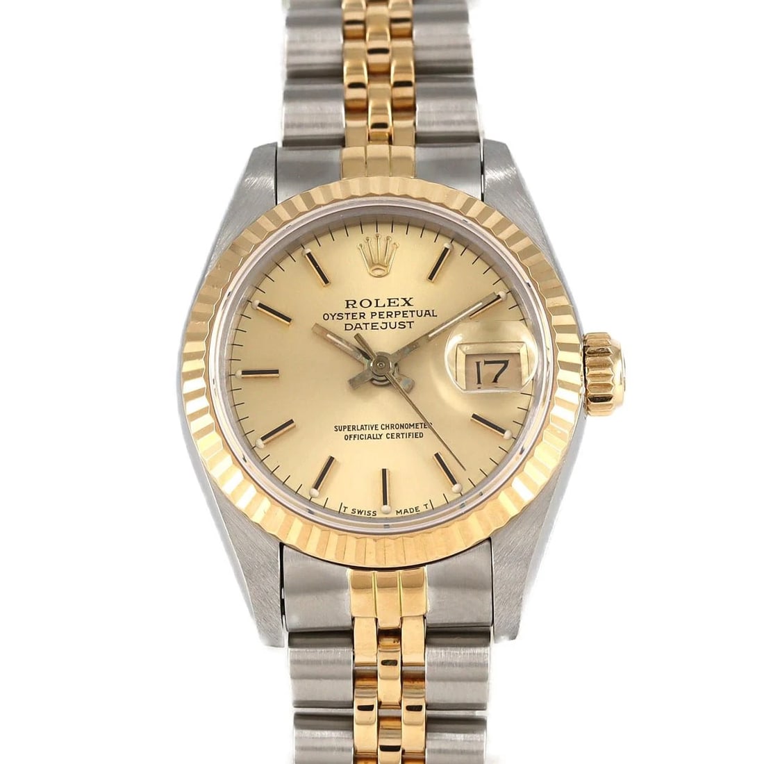 ROLEX DATEJUST SSXYG WATCH: ROLEX Datejust SSxYG Watch Brand: ROLEX Type: Wristwatch Material: Case: SST x Yellow Gold Bracelet: SST x Yellow Gold Color: Dial Colors: Gold Size: Case diameter: 26mm Max Wrist size: 15.5cm