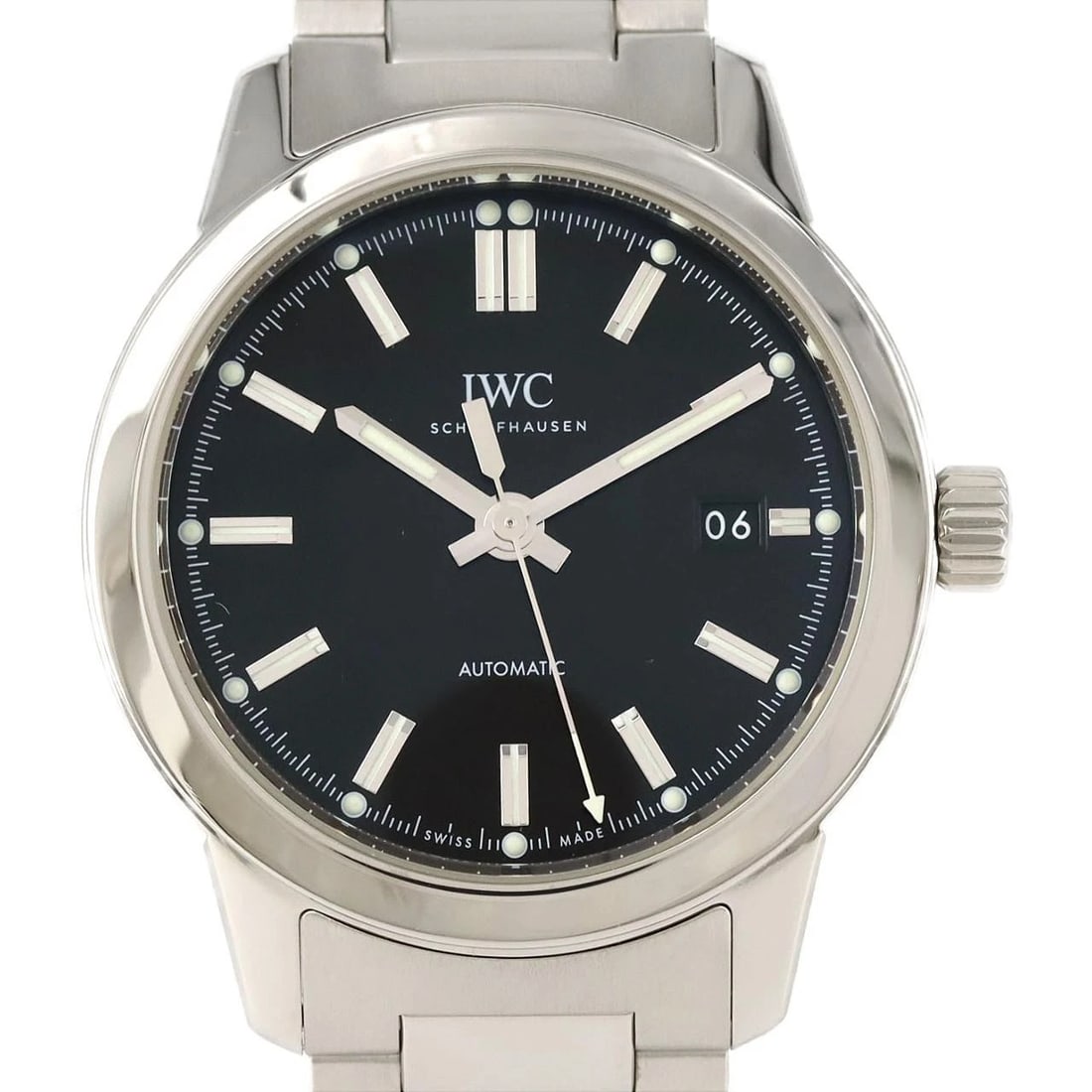 IWC INGENIEUR STAINLESS STEEL WATCH: IWC Ingenieur Stainless Steel Watch Brand: IWC Type: Wrist watch Material: Case: Stainless Steel Breath: Stainless Steel Color: Dial Color: Black Size: Case diameter: Approx. 40 mm Max wrist
