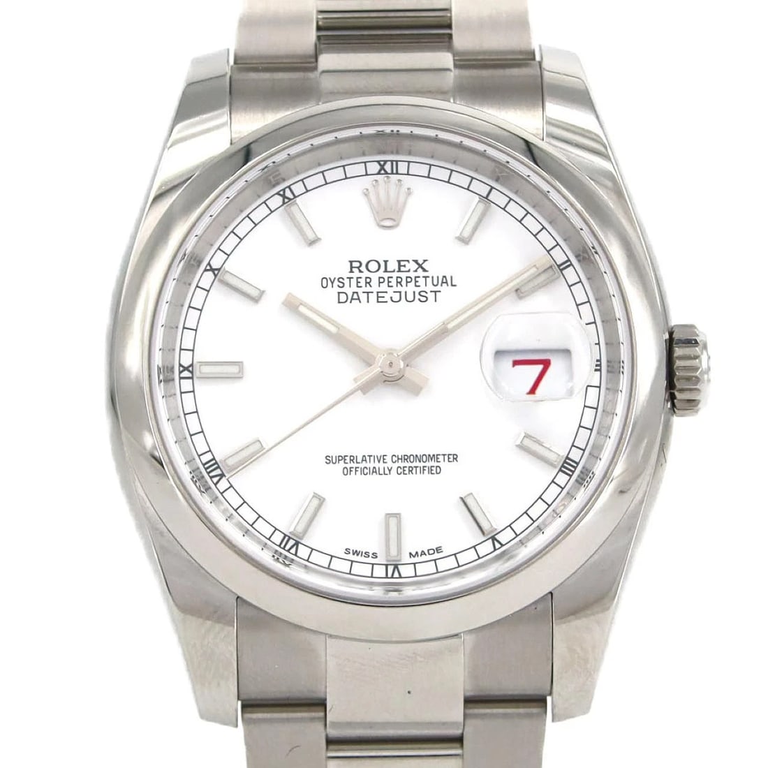 ROLEX DATEJUST STAINLESS STEEL WATCH: Rolex Datejust Stainless Steel Watch Brand: ROLEX Type: Wrist watch Material: Case: Stainless Steel Breath: Stainless Steel Color: Dial Color: White Size: Case diameter: Approx. 36 mm Max