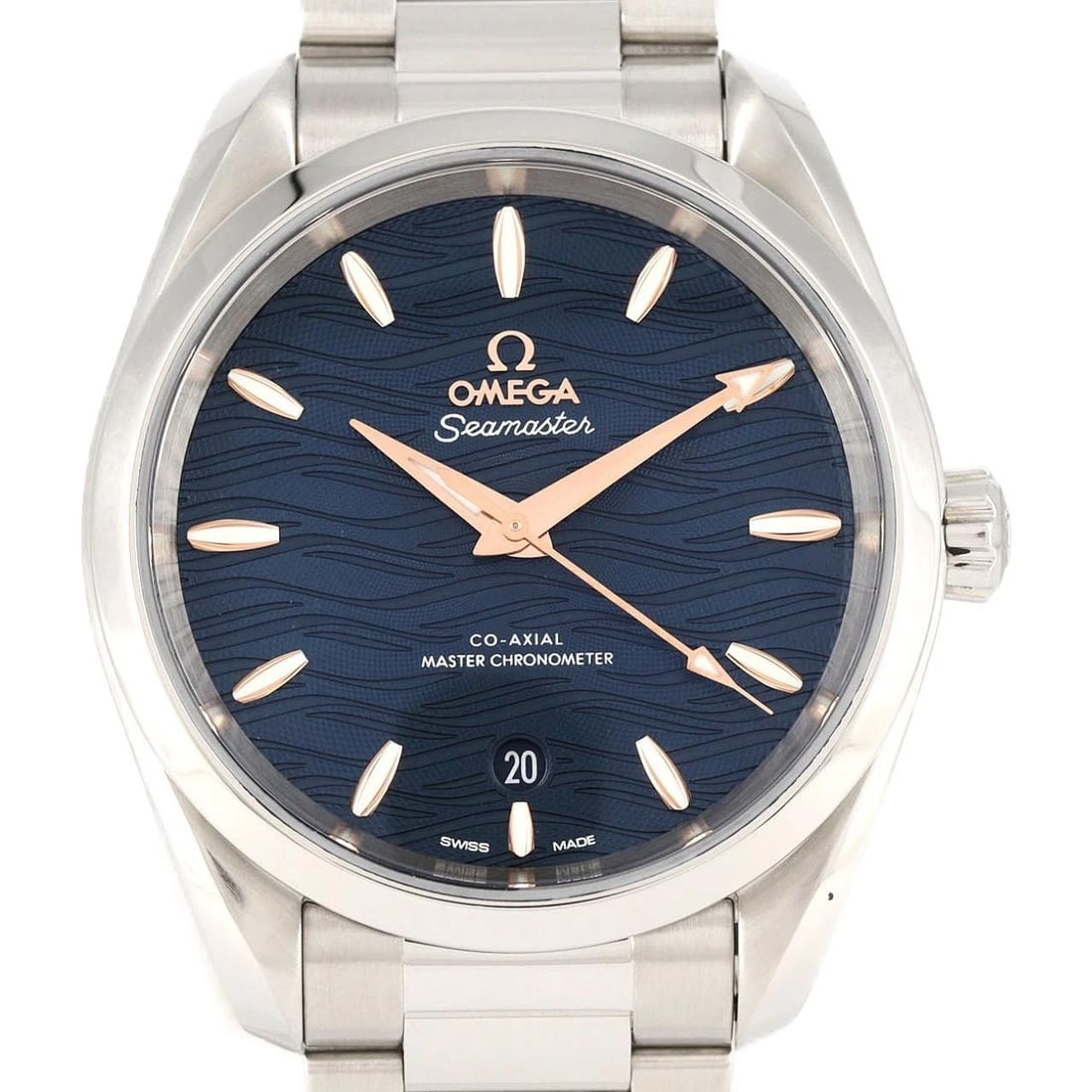OMEGA SEAMASTER AQUA TERRA SS WATCH: OMEGA Seamaster Aqua Terra SS Watch Brand: OMEGA Type: Wristwatch Material: Case: SST Bracelet: SST Color: Dial Colors: Blue Size: Case diameter: 38mm Max Wrist size: 17.5cm Accessories: None