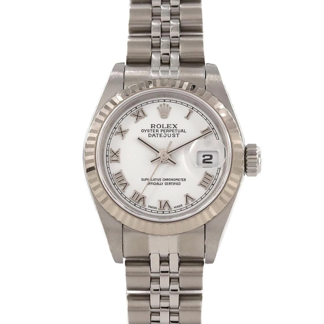 ROLEX DATEJUST SSXWG WATCH: ROLEX Datejust SSxWG Watch Brand: ROLEX Type: Wristwatch Material: Case: SST x White Gold Bracelet: SST Color: Dial Colors: White Roman Size: Case diameter: 26mm Max Wrist size: 16.5cm 