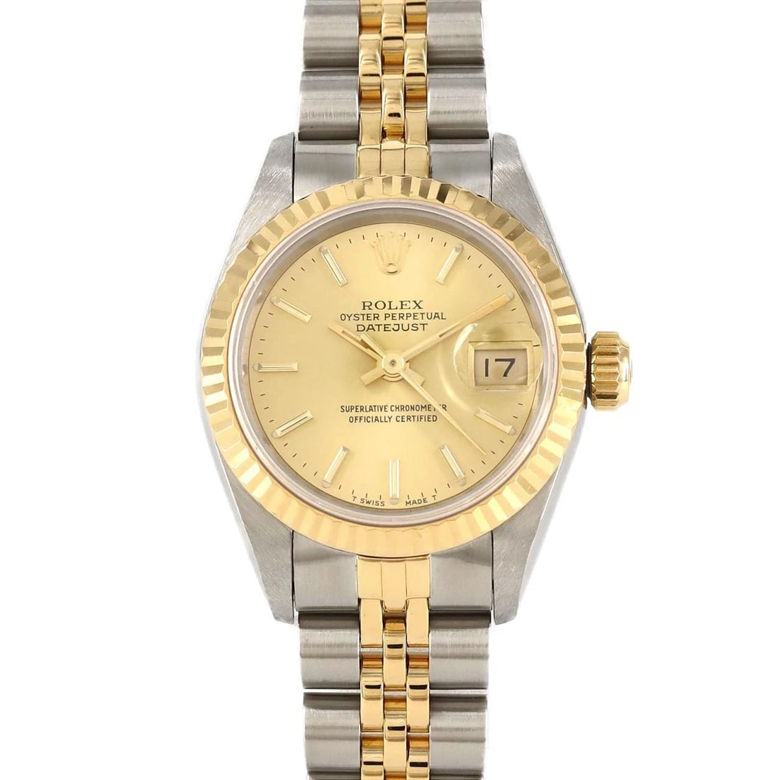 ROLEX DATEJUST SSXYG WATCH: ROLEX Datejust SSxYG Watch Brand: ROLEX Type: Wristwatch Material: Case: SST x Yellow Gold Bracelet: SST x Yellow Gold Color: Dial Colors: Gold Size: Case diameter: 26mm Max Wrist size: 16.5cm