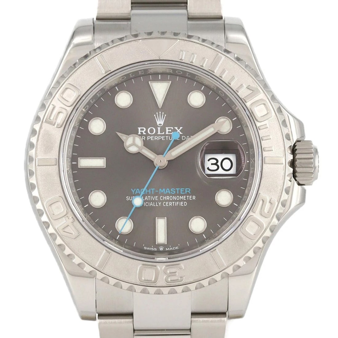 ROLEX YACHT MASTER SSXPT WATCH: Rolex Yacht Master SSxPT Watch Brand: ROLEX Type: Wrist watch Material: Case: Stainless steel x Platinum Bracelet: Stainless steel Color: Dial color: Slate, gray Size: Case diameter: Approx.