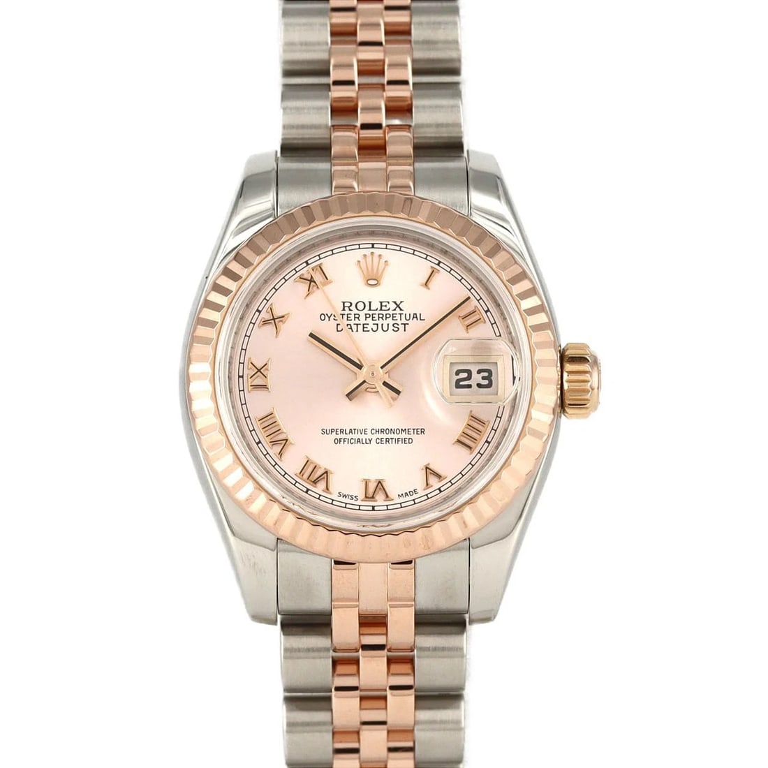 ROLEX DATEJUST SSXPG WATCH: Rolex Datejust SSxPG Watch Brand: ROLEX Type: Wrist watch Material: Case: Stainless steel x pink gold Bracelet: Stainless steel x pink gold Color: Dial color: Pink/Roman Size: Case diameter: Appro