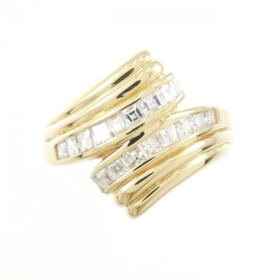 K18YG DIAMOND RING - 2