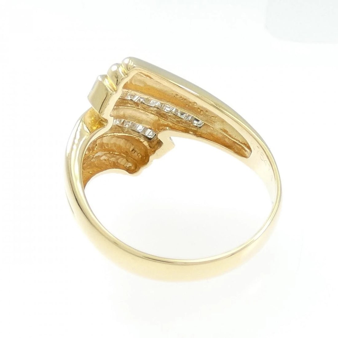 K18YG DIAMOND RING - 3