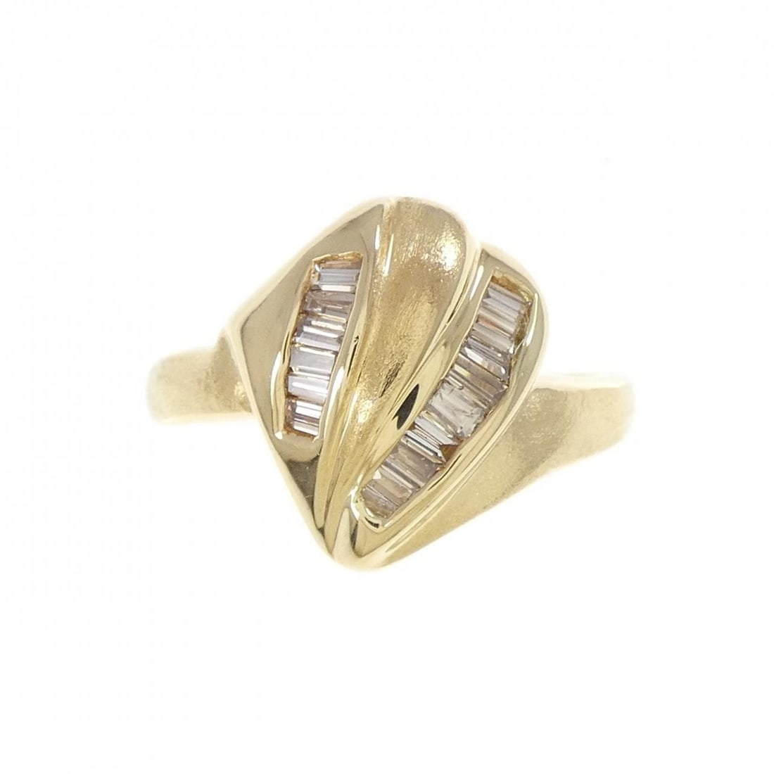 K18YG DIAMOND RING - 2