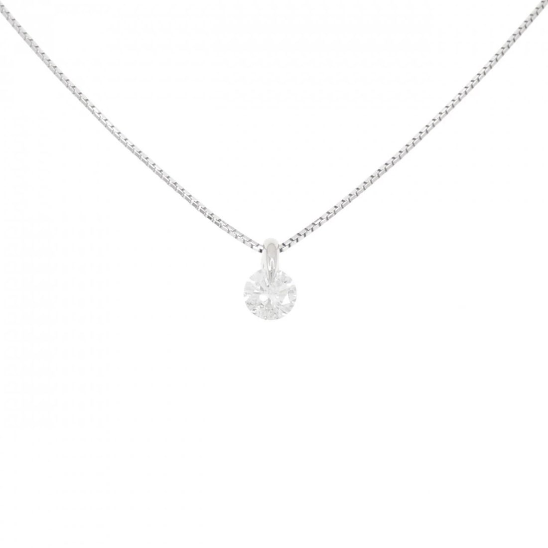 PT900 SOLITAIRE DIAMOND NECKLACE: PT900 Solitaire Diamond Necklace Brand: Unbranded Type: Necklace Material: Platinum 900, Main Stone/Creation Natural Color: platinum Size: 40cm ActualSizePendant top H x W: 8.7mmx5.2mm Chain