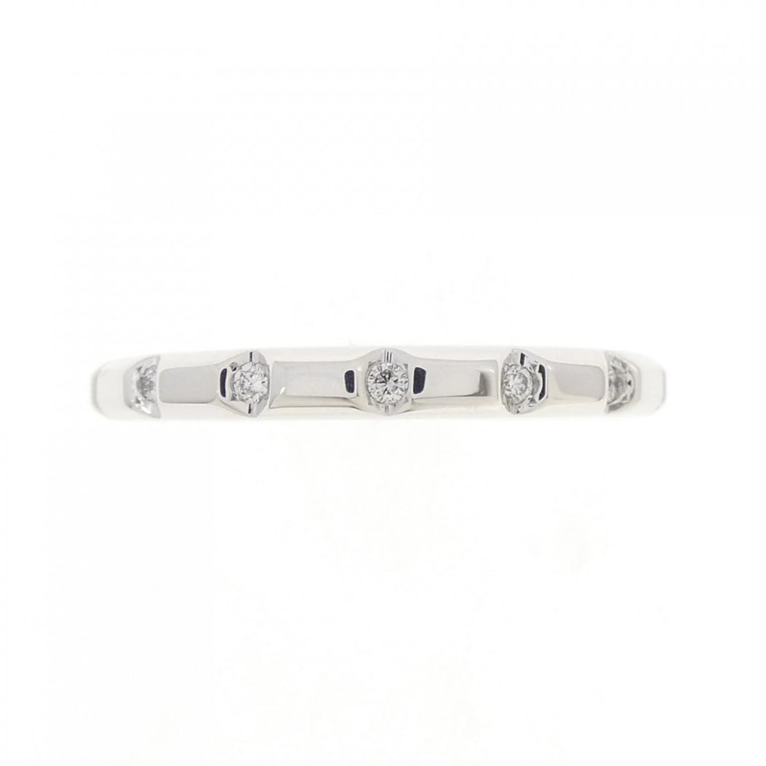 K18WG DIAMOND RING - 2