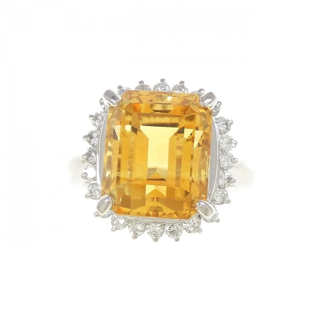 PT900 CITRINE RING - 2