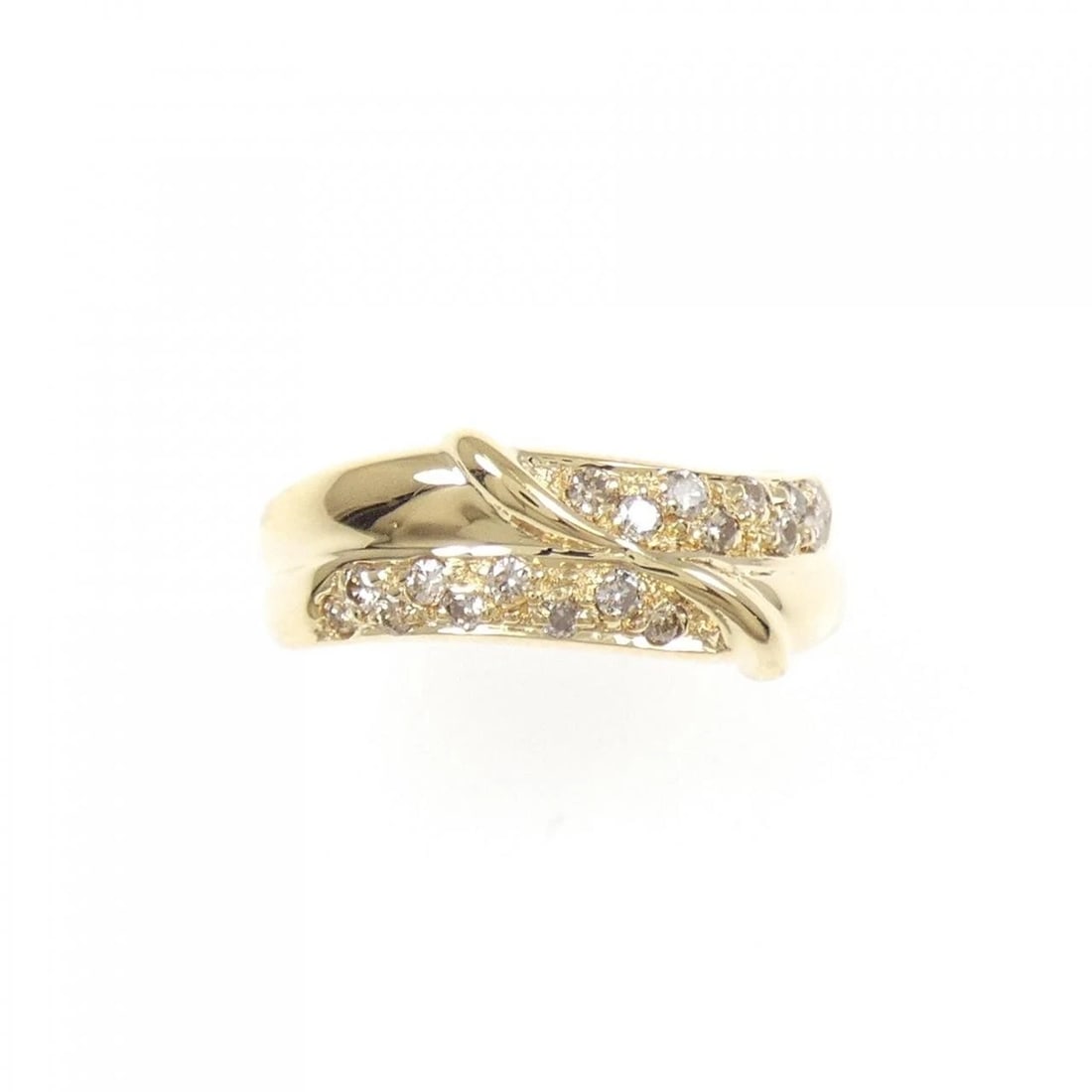 K18YG DIAMOND RING - 2