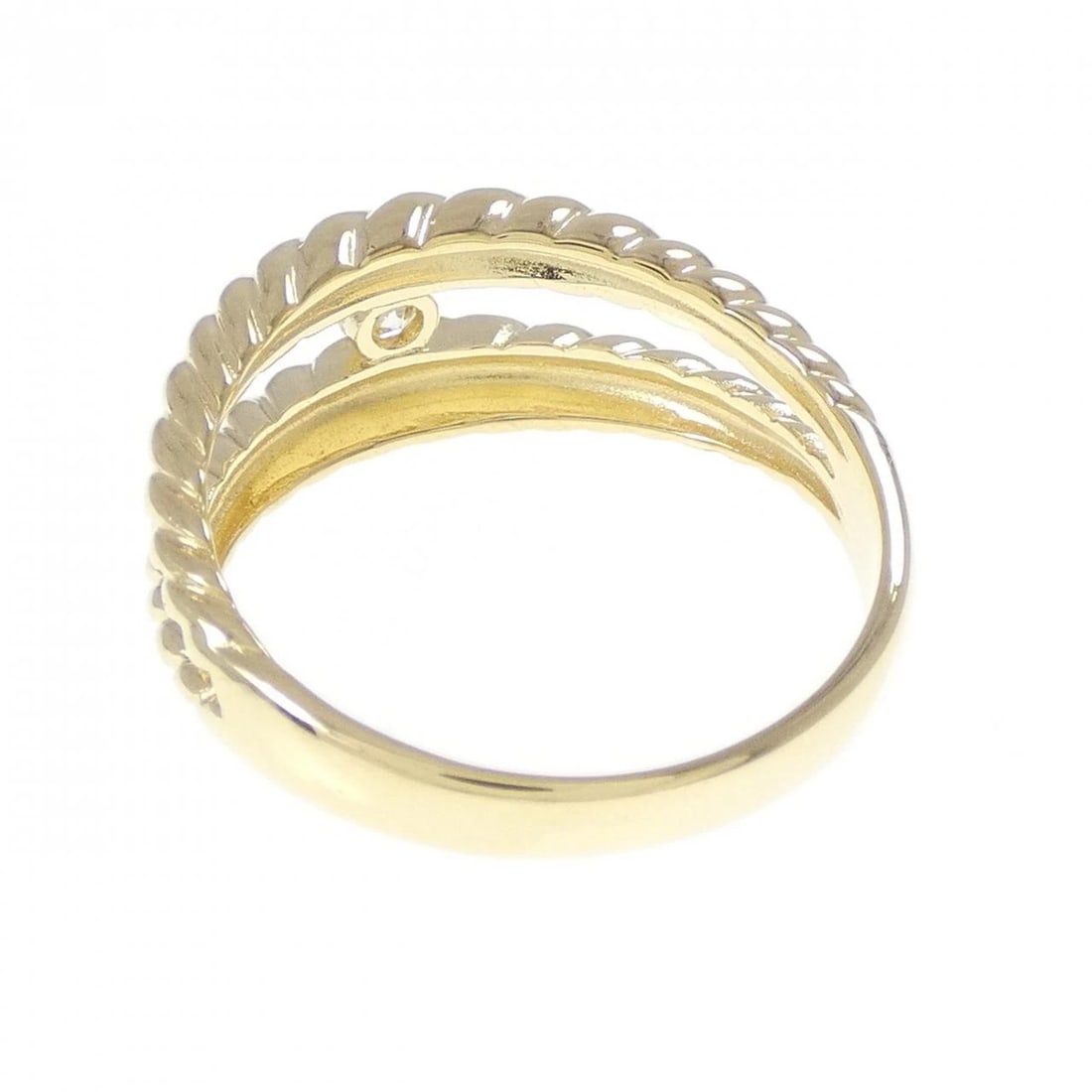 K18YG DIAMOND RING - 3