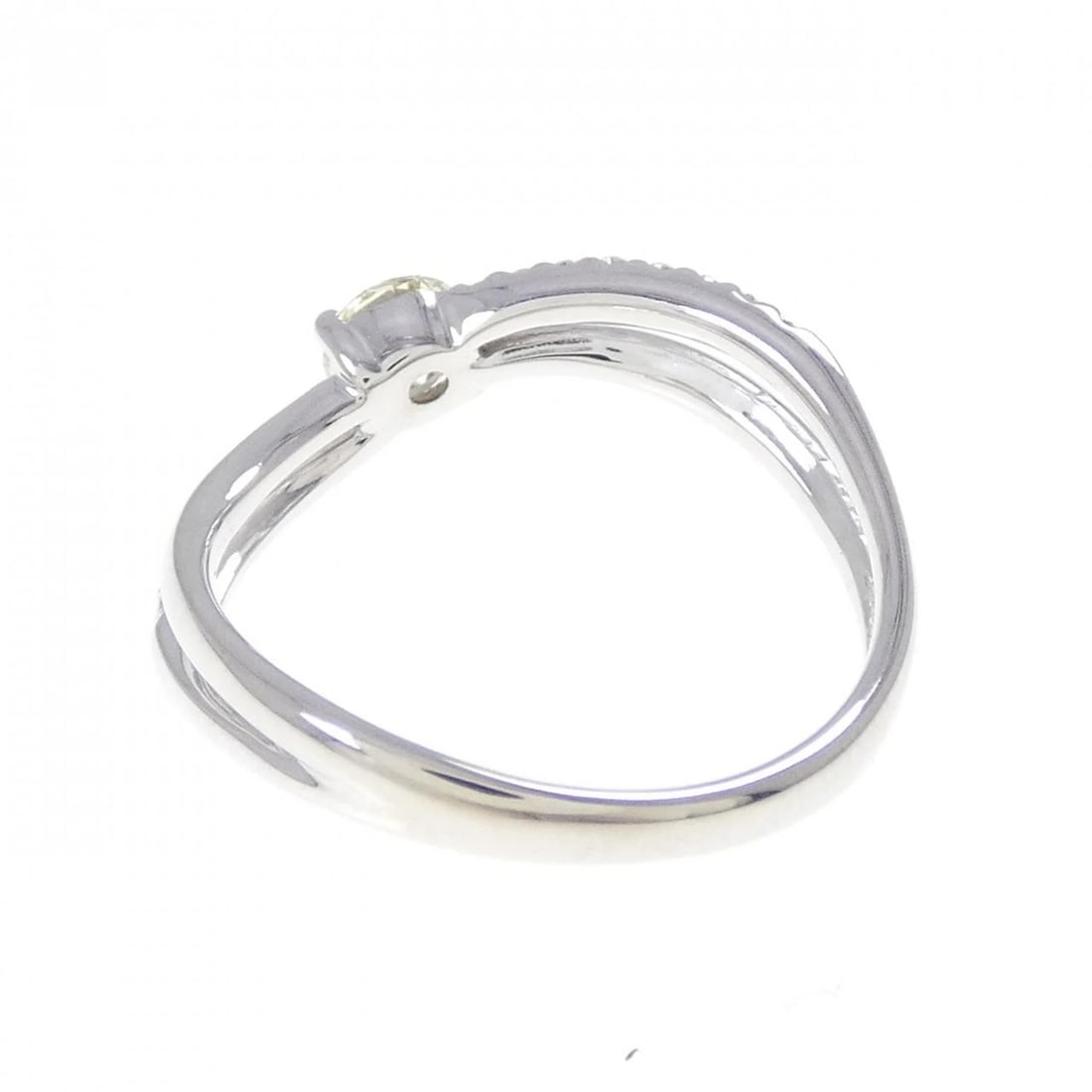 K18WG DIAMOND RING - 3