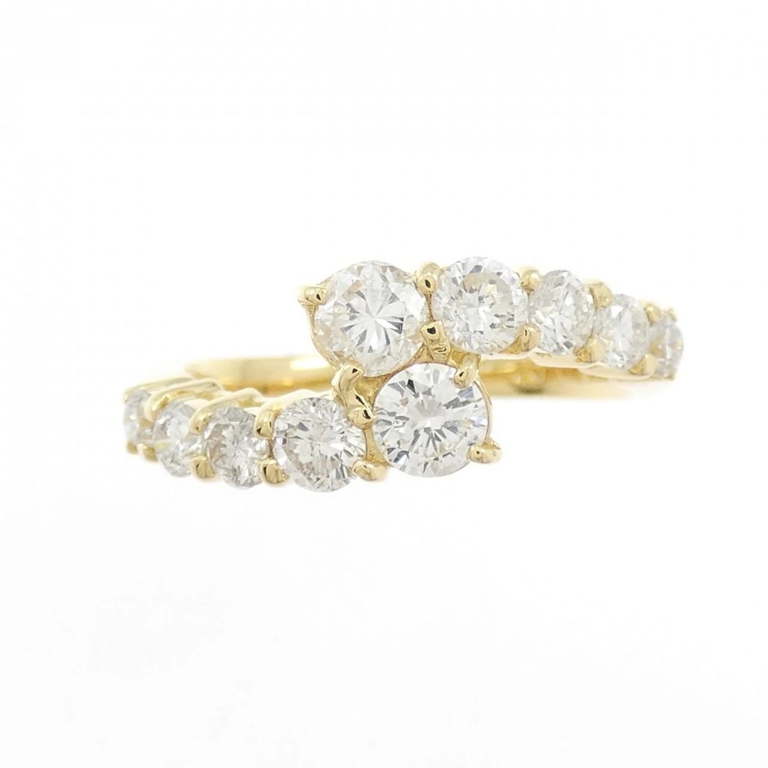 K18YG DIAMOND RING - 2