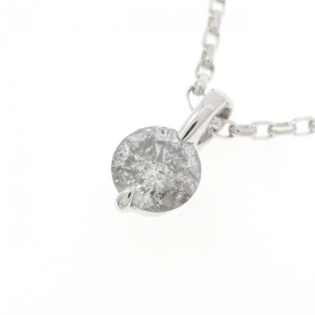 K18WG DIAMOND NECKLACE - 3