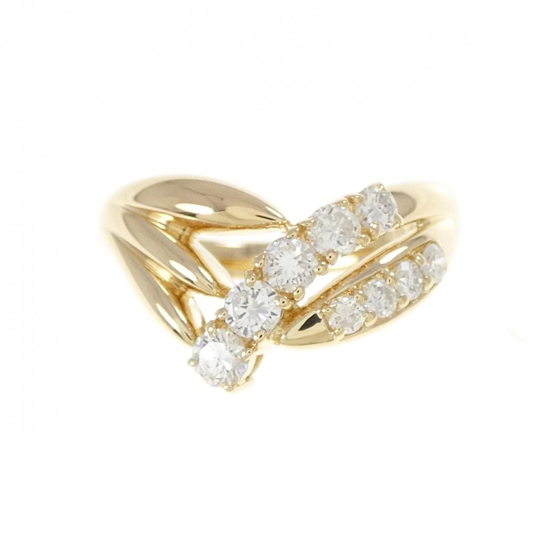 K18YG DIAMOND RING - 2
