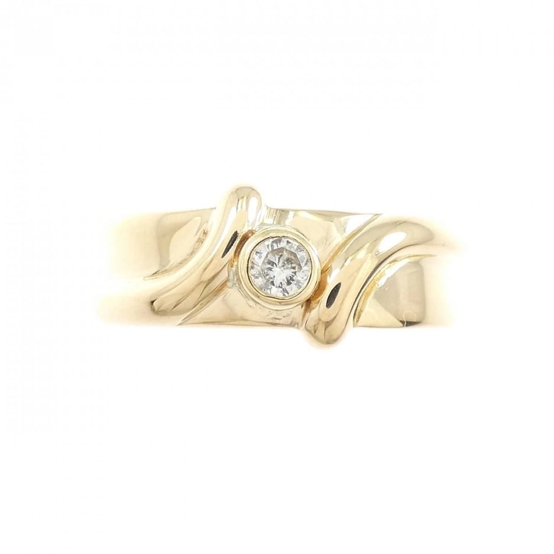 K18YG DIAMOND RING - 2