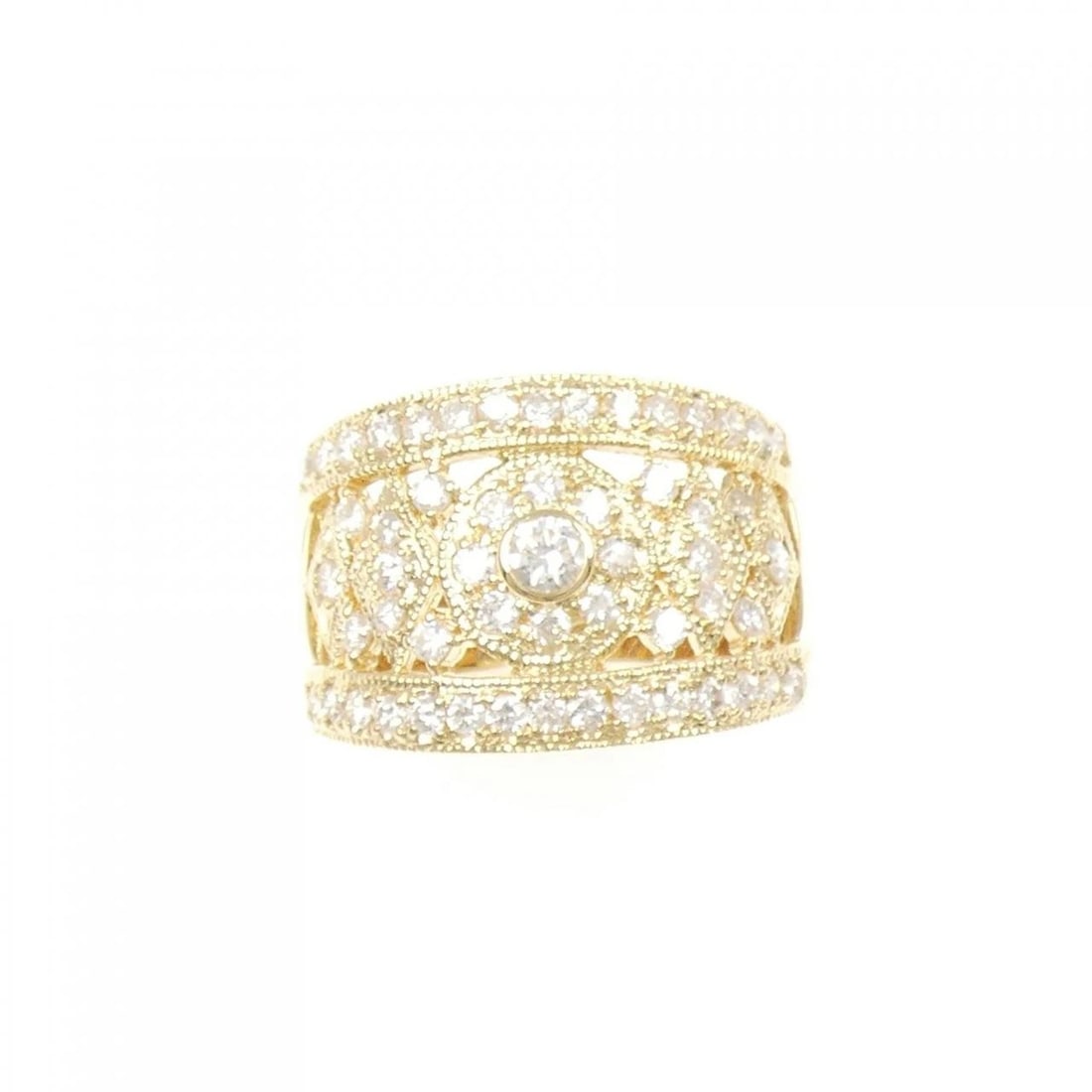 K18YG DIAMOND RING - 2