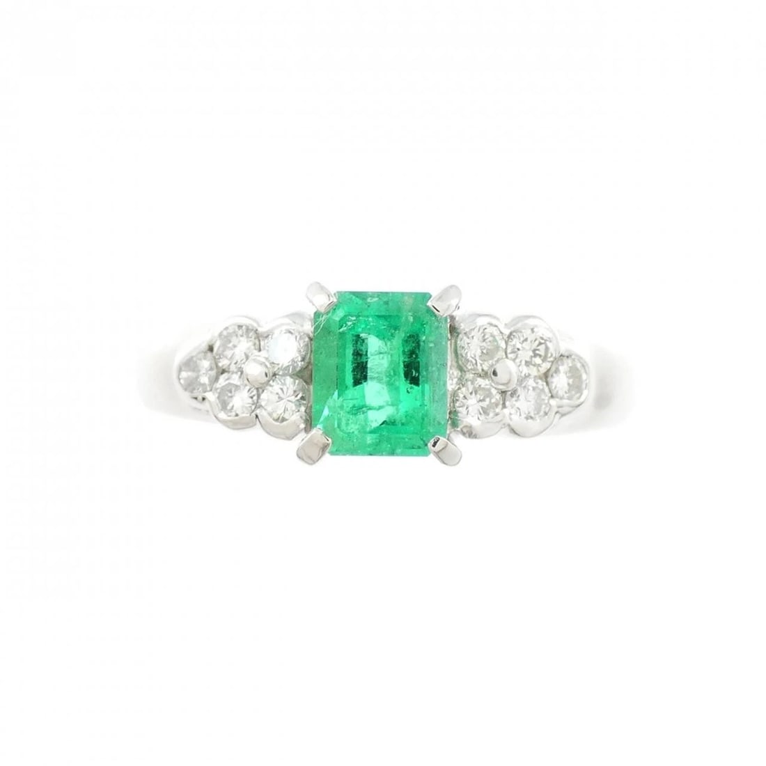 PT900 EMERALD RING - 2