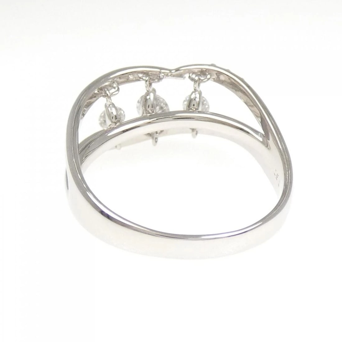 K18WG DIAMOND RING - 3