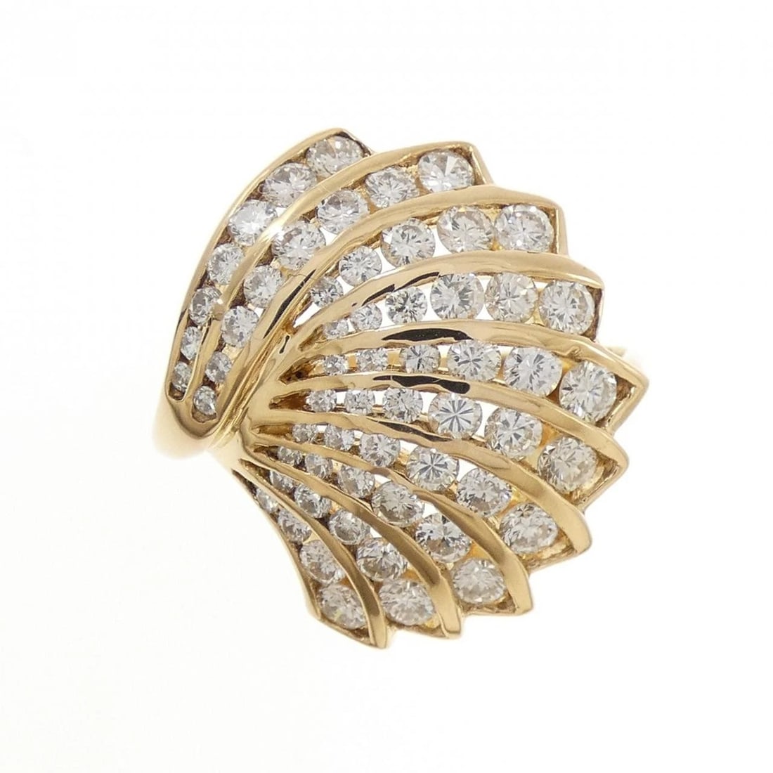 K18YG DIAMOND RING - 2