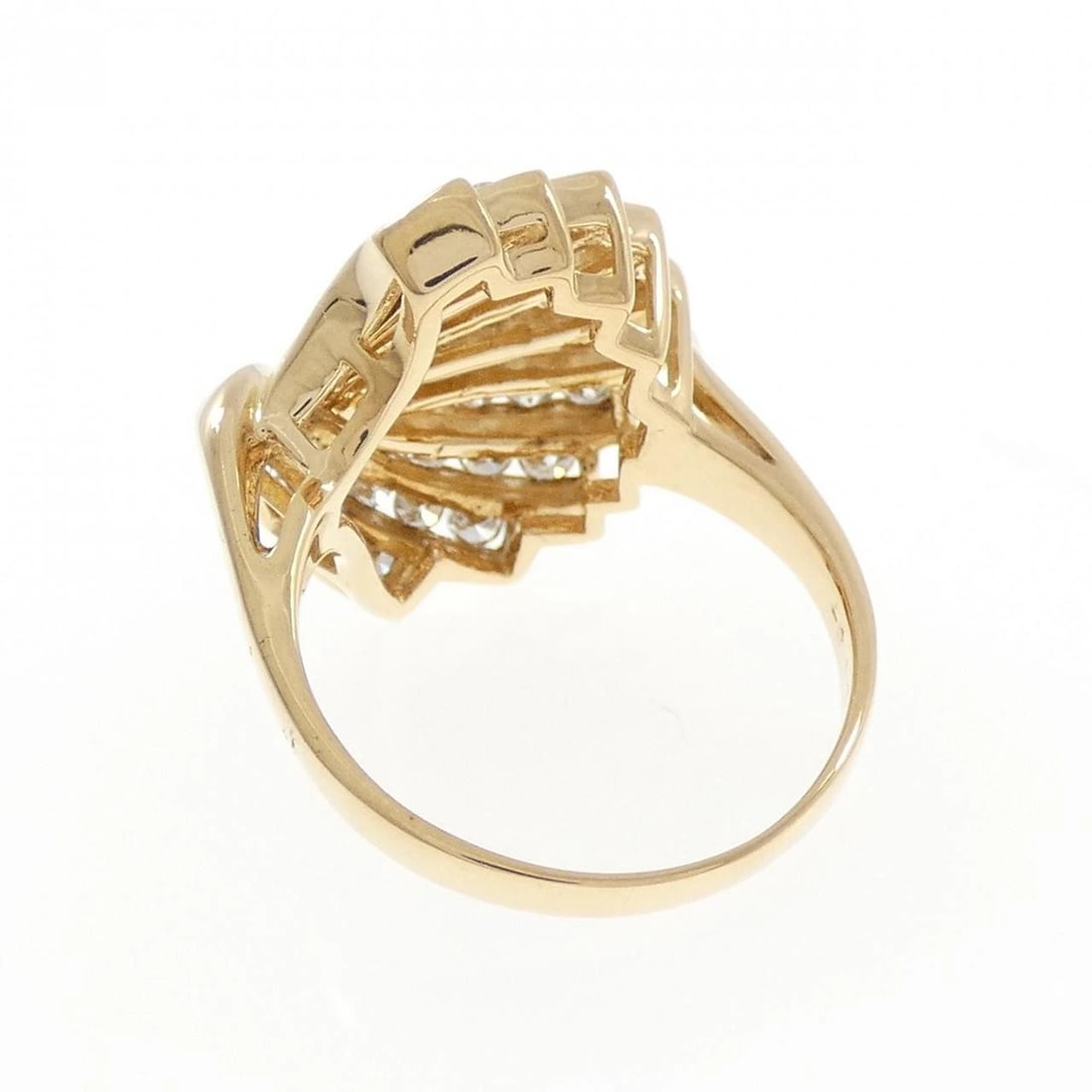 K18YG DIAMOND RING - 3