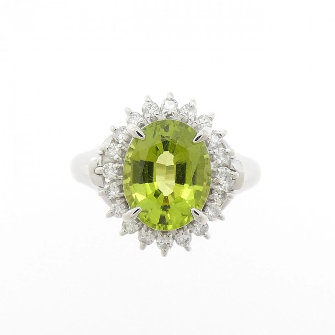 PT900 PERIDOT RING - 2