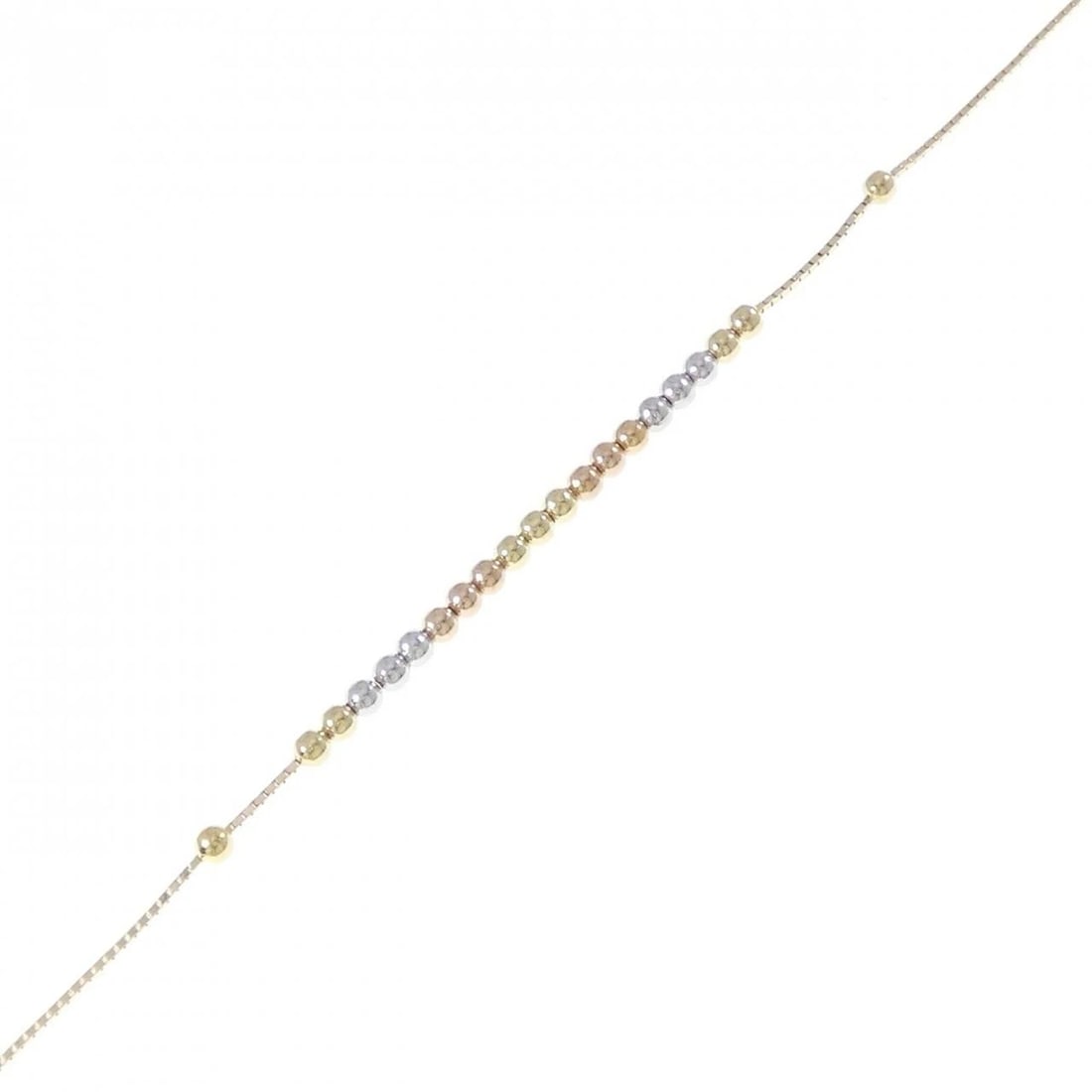 750 THREE COLOR BRACELET: 750 Three Color Bracelet Brand: Unbranded Type: Bracelet Material: 750 Yellow Gold 750 White Gold 750 Pink Gold, Color: yellow gold Size: 17.5cm ActualSizeMax W: 2.6mm Accessories: None