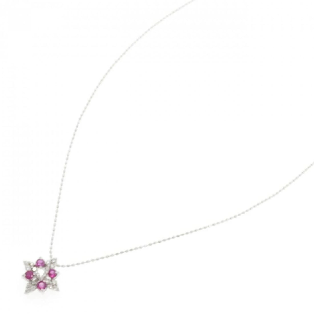 K18WG RUBY NECKLACE - 2