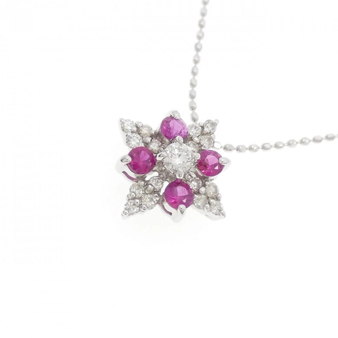 K18WG RUBY NECKLACE - 3