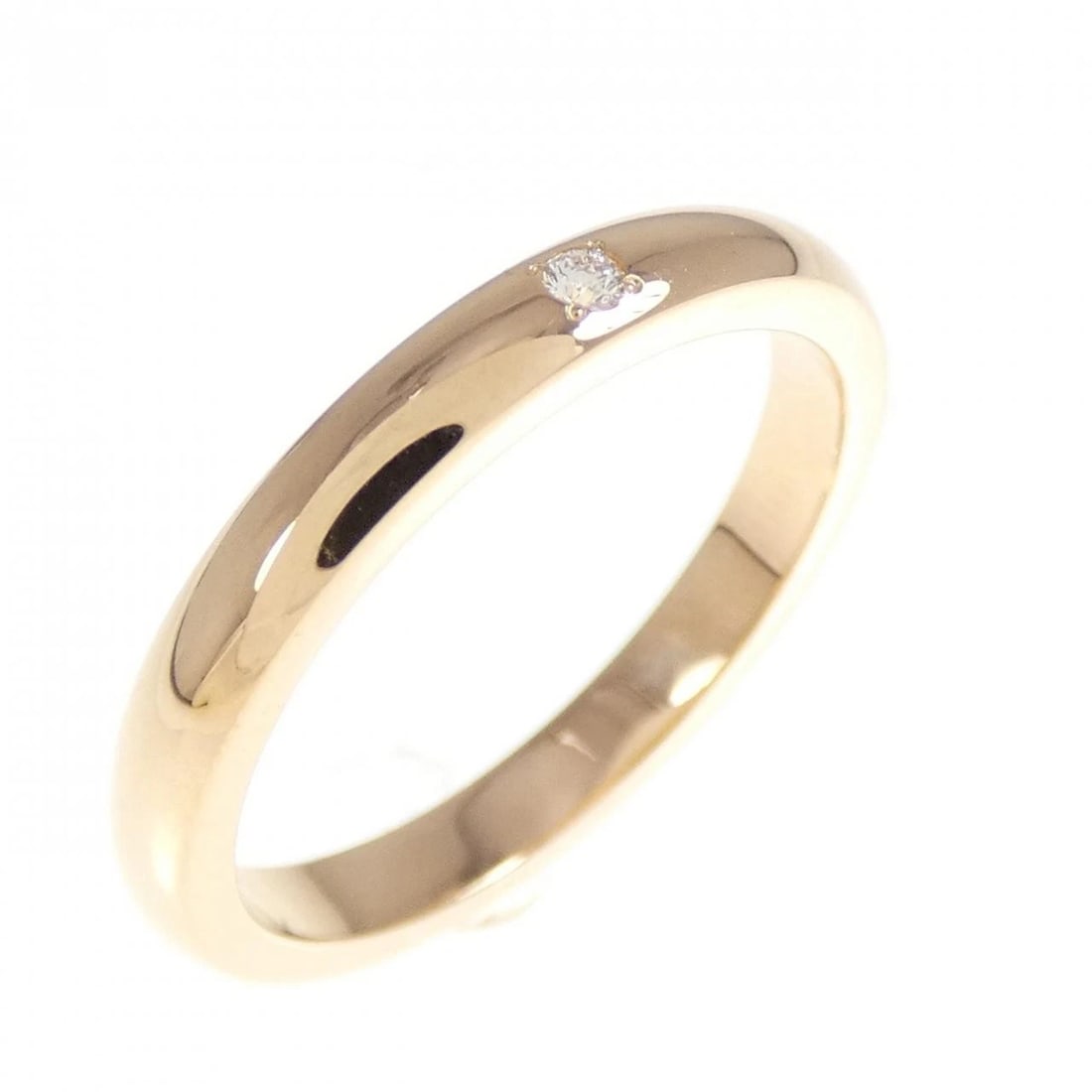 K18PG DIAMOND RING: K18PG Diamond Ring Brand: Unbranded Type: Ring Material: K18 Pink Gold, Main Stone/Creation Natural Color: pink gold Size: 5.5US Accessories: None Accessories Notice: When purchasing