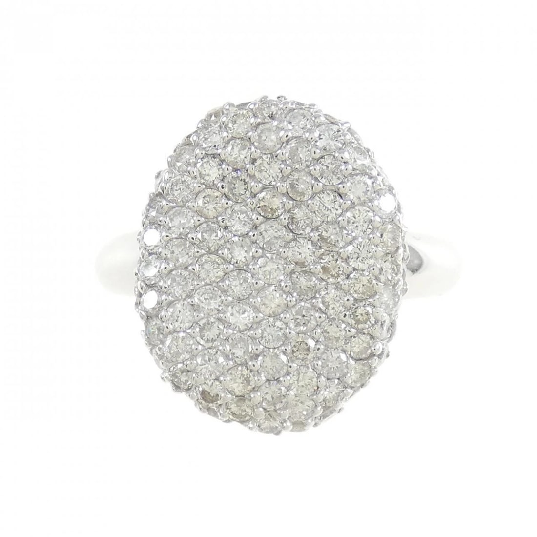 K18WG PAVE DIAMOND RING - 2