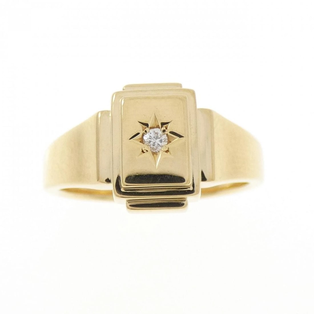 K18YG DIAMOND RING - 2