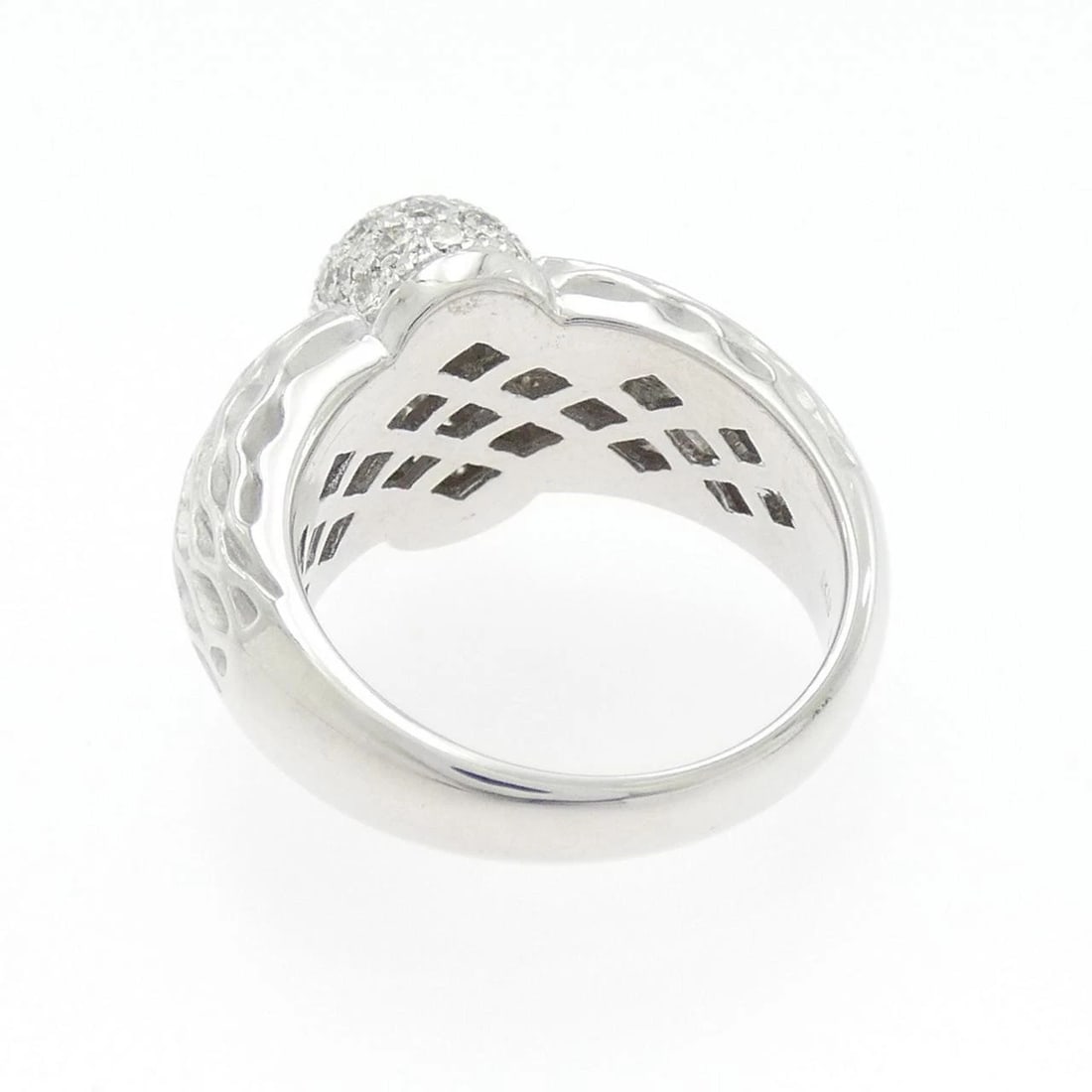 K18WG DIAMOND RING - 3