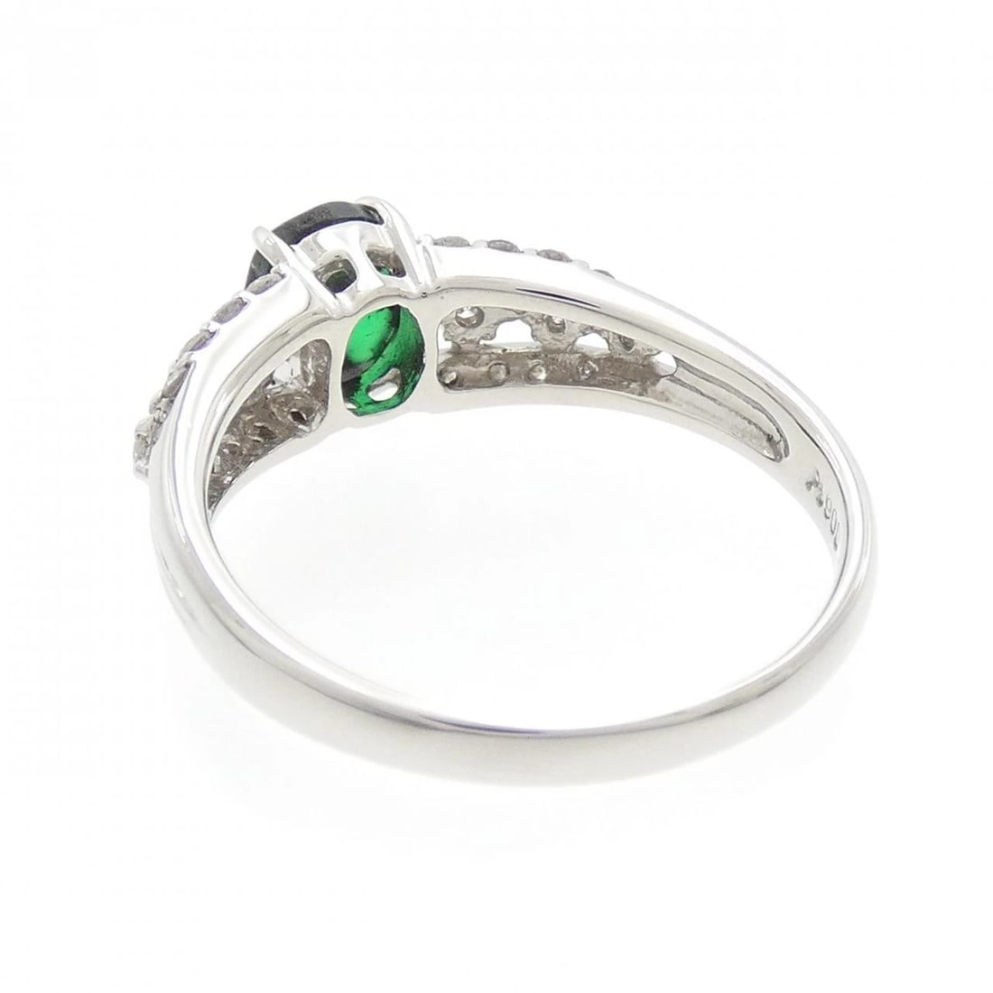 PT900 TRAPICHE EMERALD RING - 2