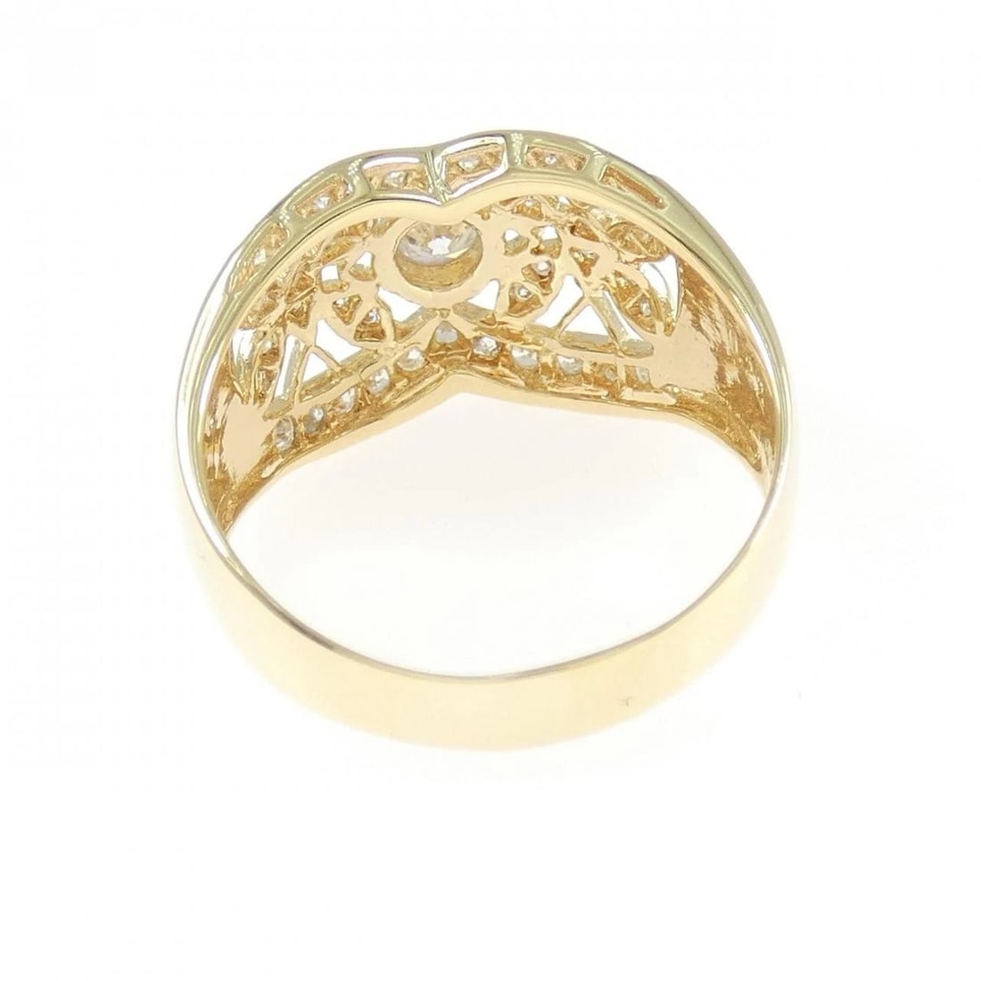 K18YG DIAMOND RING - 3