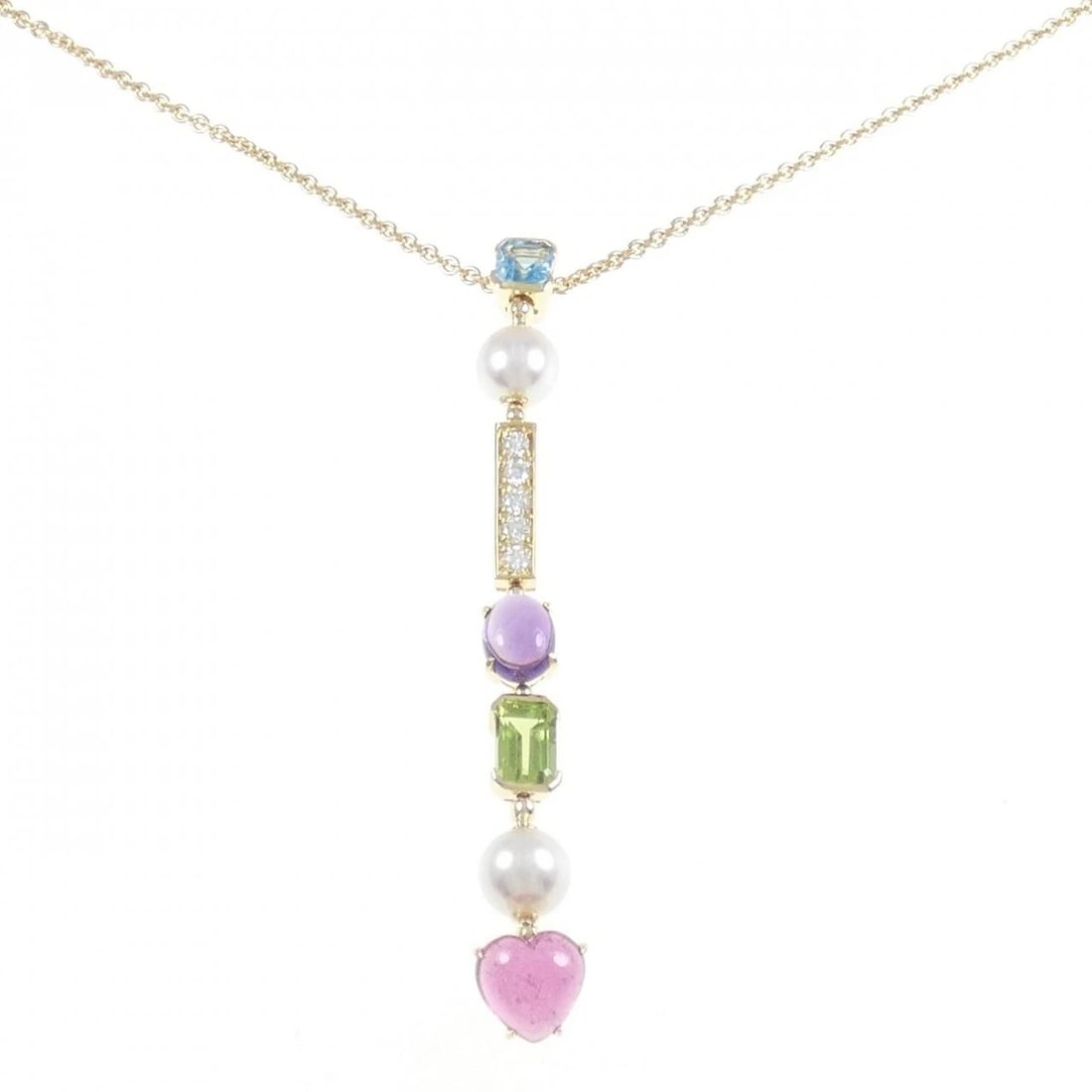 BVLGARI ALLEGRA NECKLACE: Bvlgari Allegra Necklace Brand: BVLGARI Type: Necklace Material: 750 Yellow Gold, Main Stone/Creation Akoya Pearl Color: Yellow Gold Size: 37-42cm,ActualSize Pendant top H x W: 71.1mmx8.9mm